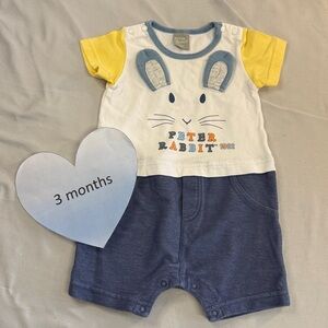 Peter Rabbit - Blue and Yellow Kids Romper